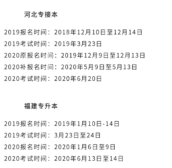 专升本报考时间 专升本报考时间