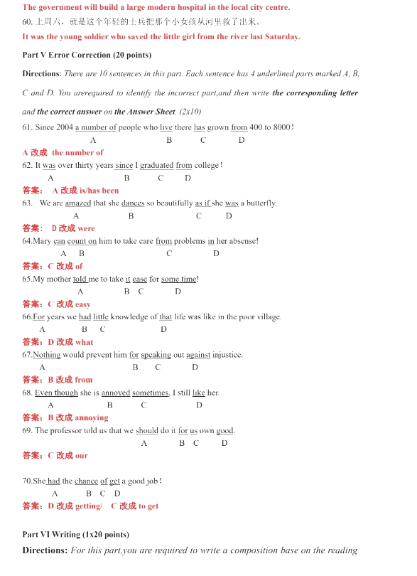 2023年4月2日,河南专升本公共英语真题及答案