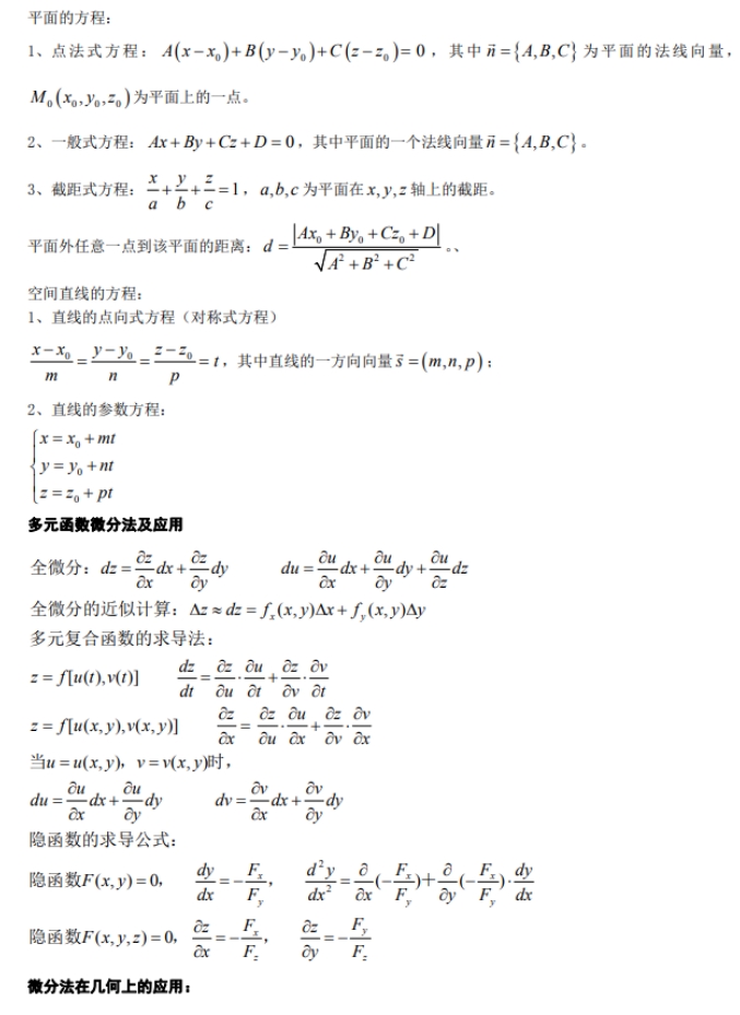 安徽专升本数学公式