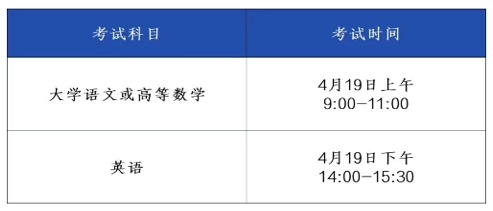 合肥经济学院专升本公共课考试时间